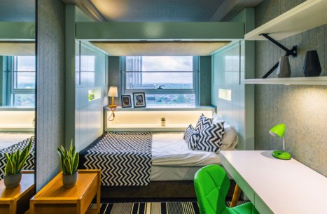 Bright interior of a residential building